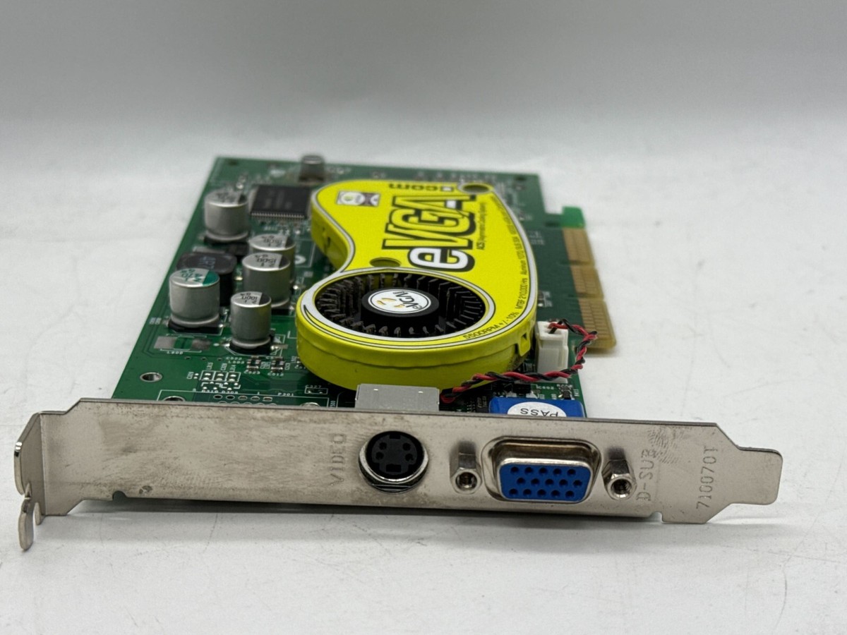 Vintage EVGA GeForce4 MX 440 ACS AGP Card 064-A4-NV70-S1 | eBay