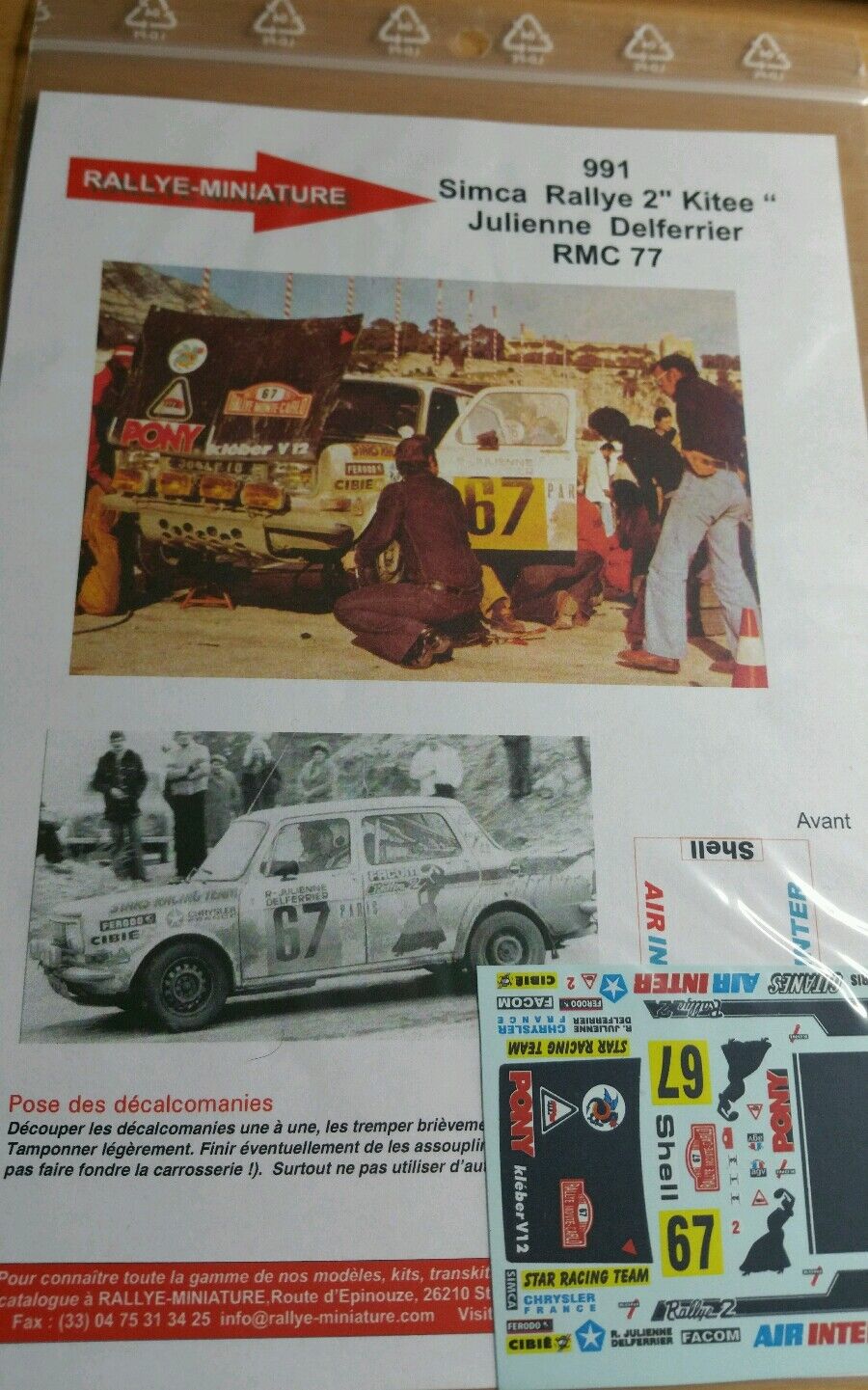 Decals Selling 1 43 ref 0991 simca 2 rallye carlo monte Charlotte Mall rally julienne
