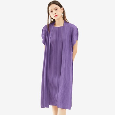 2025 fashion new temperament mid-length pleated skirt