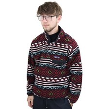 Vtg Patagonia Synchilla Snap-T Fleece Pullover Mens Small Saltillo Aztec Jacket
