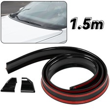 Gloss Black 4.9ft Universal Car Rear Tail Trunk Spoiler Lip Top Roof Wing Trim Gloss Black 4.9ft Universal Car Rear Tail Trunk Spoiler Lip Top Roof Wing Trim