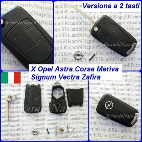 Key cover remote control shell 2 KEYS OPEL ASTRA H RACE D MERIVA ZAFIRA - Picture 1 of 6