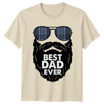 Best Dad Ever Bart Sonnenbrille Vatertag Grafik T-Shirt