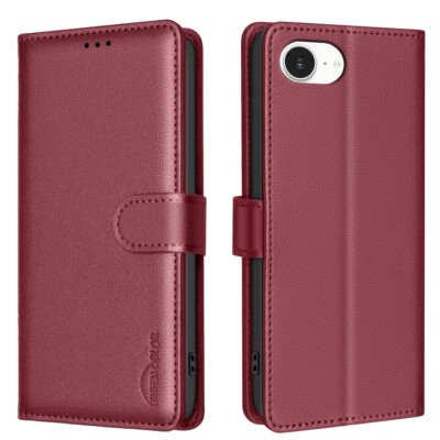 For iPhone 17 Pro Max 16 15 13 12 11 6 Magnetic Flip Stand Card Slot Phone Cover
