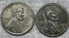 #3P:New Low $ Set of 2 1943D Rare Steel Lincoln Wheat Cent-You Grade-Bid Now — photo 1