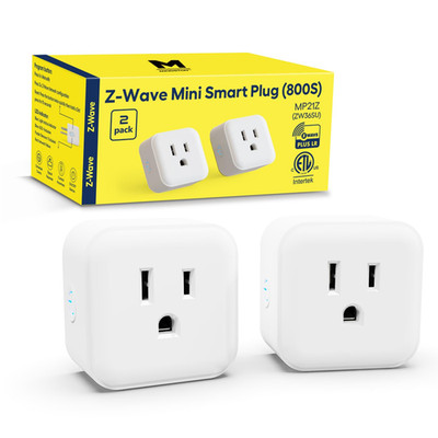 Smart Plug Mini Z-Wave Socket with Repeater, Works with Alexa & Google Assistant