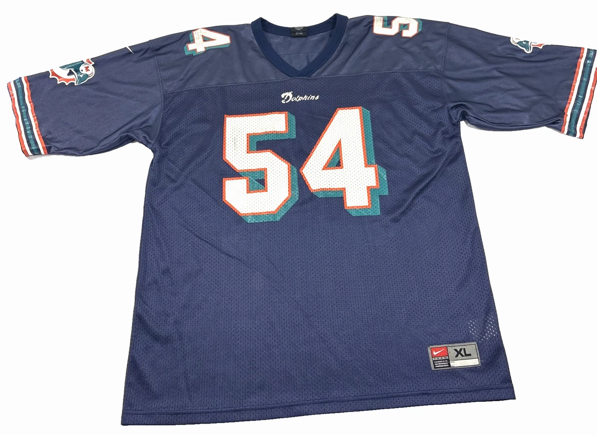 Vintage Nike NFL Miami Dolphins #54 Zach Thomas Football Jersey