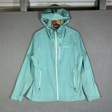 PATAGONIA Stretch Rainshadow Full Zip Hooded Jacket Women s XL Blue 84810