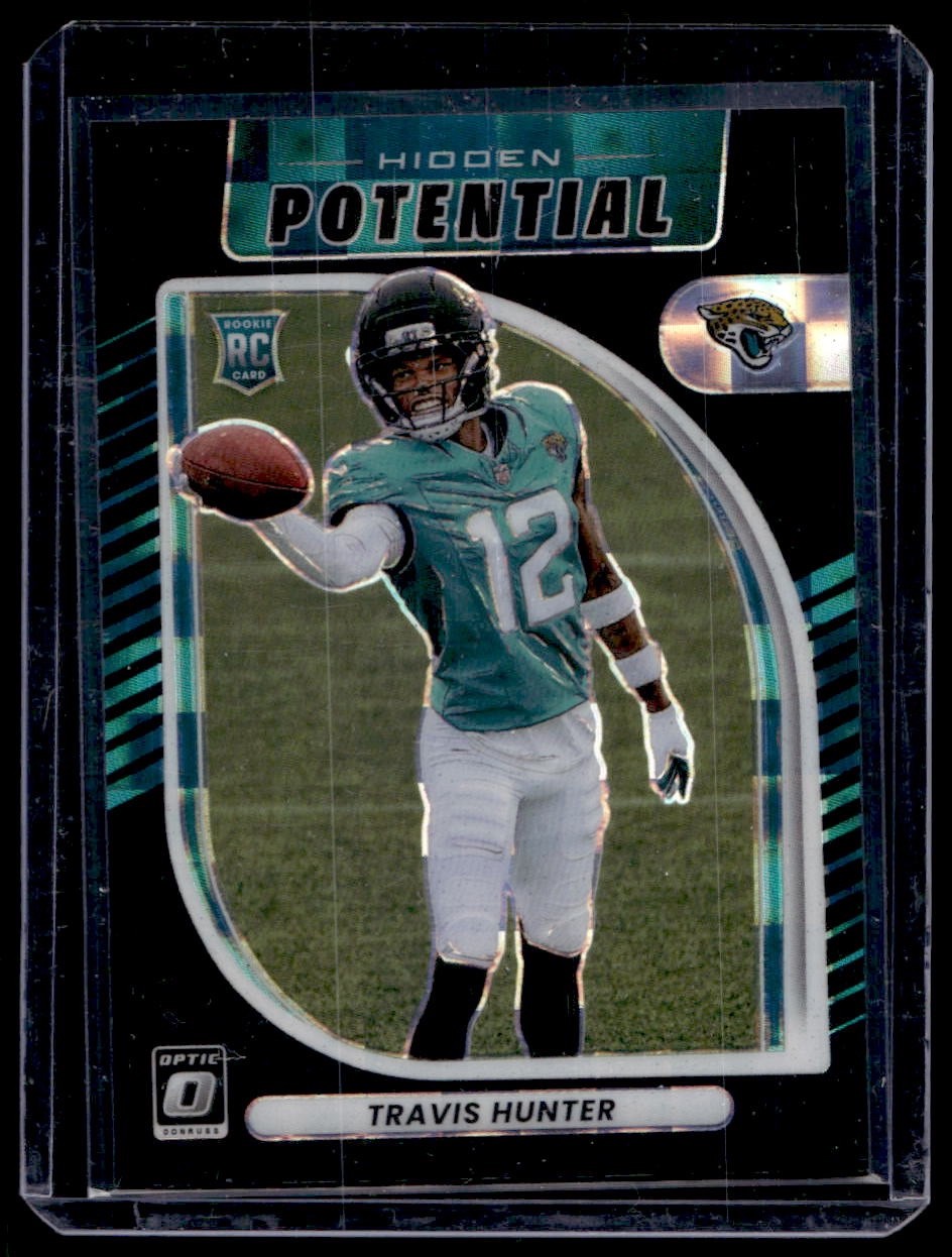 2025 Optic Travis Hunter Black Finite Hidden Potential /149 Jaguars