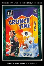 Napheesa Collier | 2025 Donruss WNBA  #18 | Crunch Green Fireworks /399 | Lynx