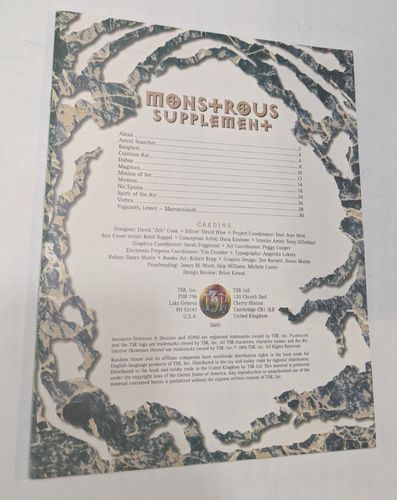 AD&D 2nd Edition Planescape Box Set - TSR Missing Player's Guide - Picture 6 of 10