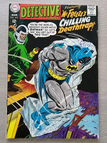 DETECTIVE COMICS #373_MARCH 1968_FINE+_BATMAN_ROBIN_MR FREEZE_SILVER AGE DC!