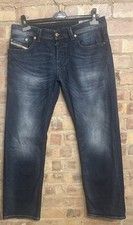 Men’s Diesel Larkee Jeans W33 L30 Blue Regular Fit Straight Leg Stretch 0853R