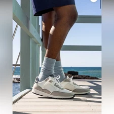 Clae Joshua Sneaker Microchip White Navy 8.5