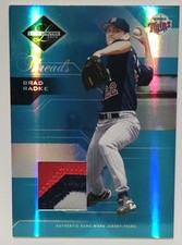 2005 Leaf Limited Threads Brad Radke #55 3 Color Game Used Patch Card #27/50