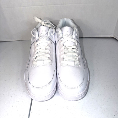 Men s Nike Flight Legacy Triple White Sneakers Basketball Shoes BQ4212-101 11.5