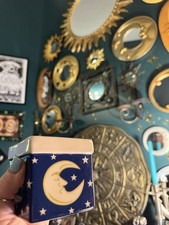 Vintage Whimsigoth Ceramic Moon Container