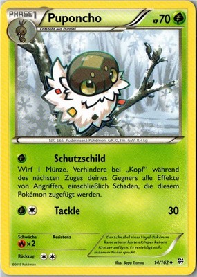 Pokemon Puponcho 14/162 TURBOstart Deutsch