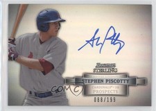 2012 Bowman Sterling Prospect Refractor /199 Stephen Piscotty #BSAP-SP Auto 04eb