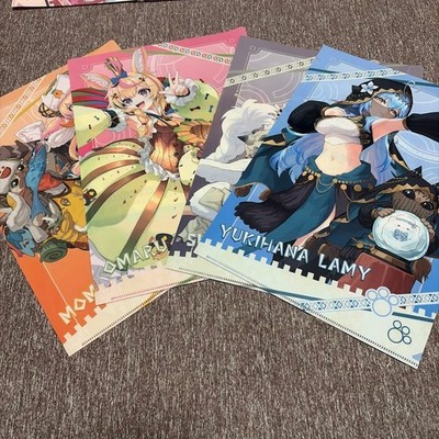 Hololive Nepo Lab x Monster Hunter Clear File 4er Set, Anime Gaming, 14+