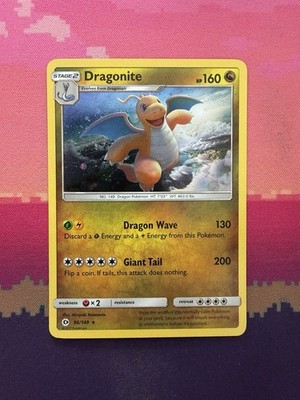 Pokemon Karte Dragonite Sonne & Mond Cosmo Holo Rare 96/149 Near Mint