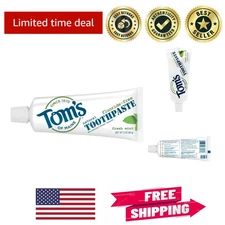 3 oz Travel-Friendly Fluoride-Free Toothpaste - Natural Mint Flavor by Tom's
