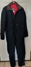 Vintage Walls Blizzard Pruf Insulated Coveralls Black Men's Large Tall USA Made