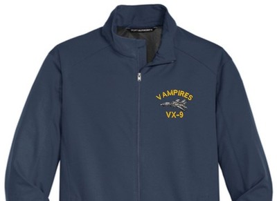 VX-9 VAMPIRES  F-14 TOMCAT Soft Shell Jacket.  New.  U.S. Navy