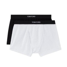 Tom Ford T4XC3 1040 999 Elastic Logo 2-Pack Drawers Men's Underwear 117332253