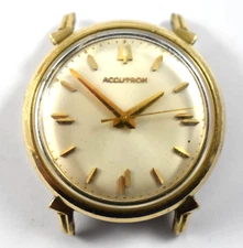 Vintage 1965 M5 Accutron Tuning Fork 214 10KGF & SS Case Wrist Watch lot.wq