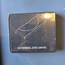 USB-Powered Slim External DVD Drive 8x CD-R/RW DVD-ROM for PC Mac Laptop Black
