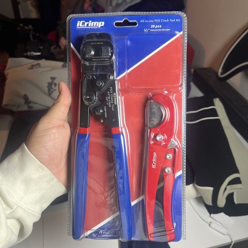 iCRIMP Ratchet PEX Cinch Tool with Removing function for 3/8 to 1-inch Stainl...