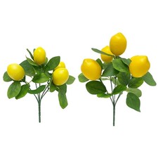 Tagli di Limone Artificiale Pianta Verde Decorativa per Ufficio ed Eventi