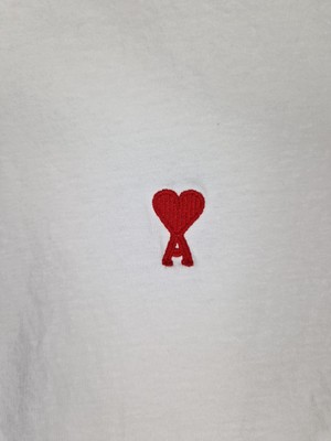AMI Alexandre Mattiussi T-Shirt Women's Luxury Classic White Heart