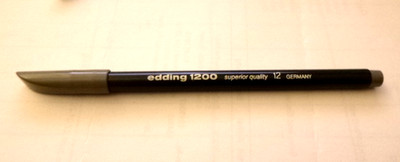 Edding 1200 superior quality 12,   Gehäusefarbe schwarz, ohne Clip gebraucht