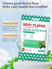 Plackers Micro Mint Dental Floss Picks. 150 Cts. New Plastic Oral tooth flossier