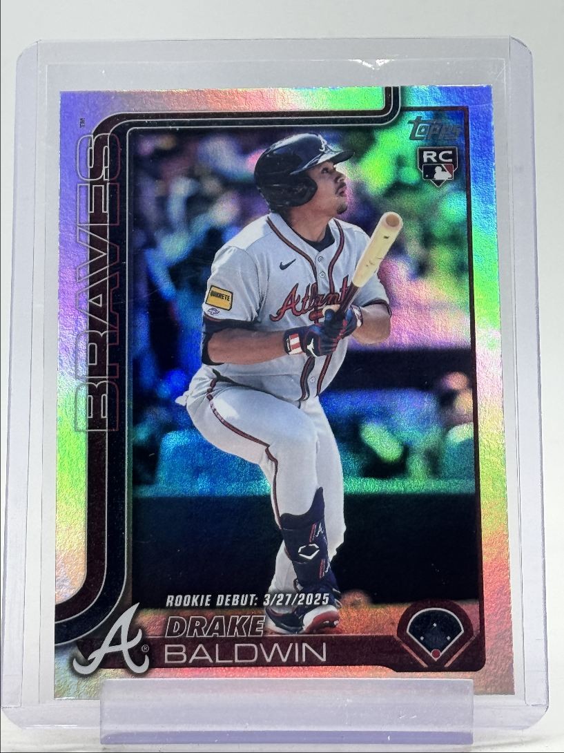 DRAKE BALDWIN 2025 TOPPS UPDATE SERIES ROOKIE DEBUT RAINBOW FOIL RC Q5890