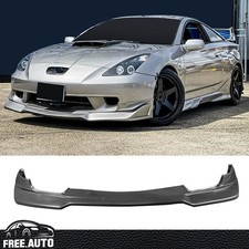 Front Bumper Lip Spoiler Fits 00-02 Toyota Celica Vip Style Unpainted Black Pu Front Bumper Lip Spoiler Fits 00-02 Toyota Celica Vip Style Unpainted Black Pu