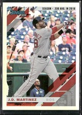 2019 Donruss #62 J.D. Martinez Season Stat Line #/330