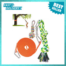 Dog Rope Toy Bungee Hanging Tree Tug Interactive Chew Bungee Cord Material