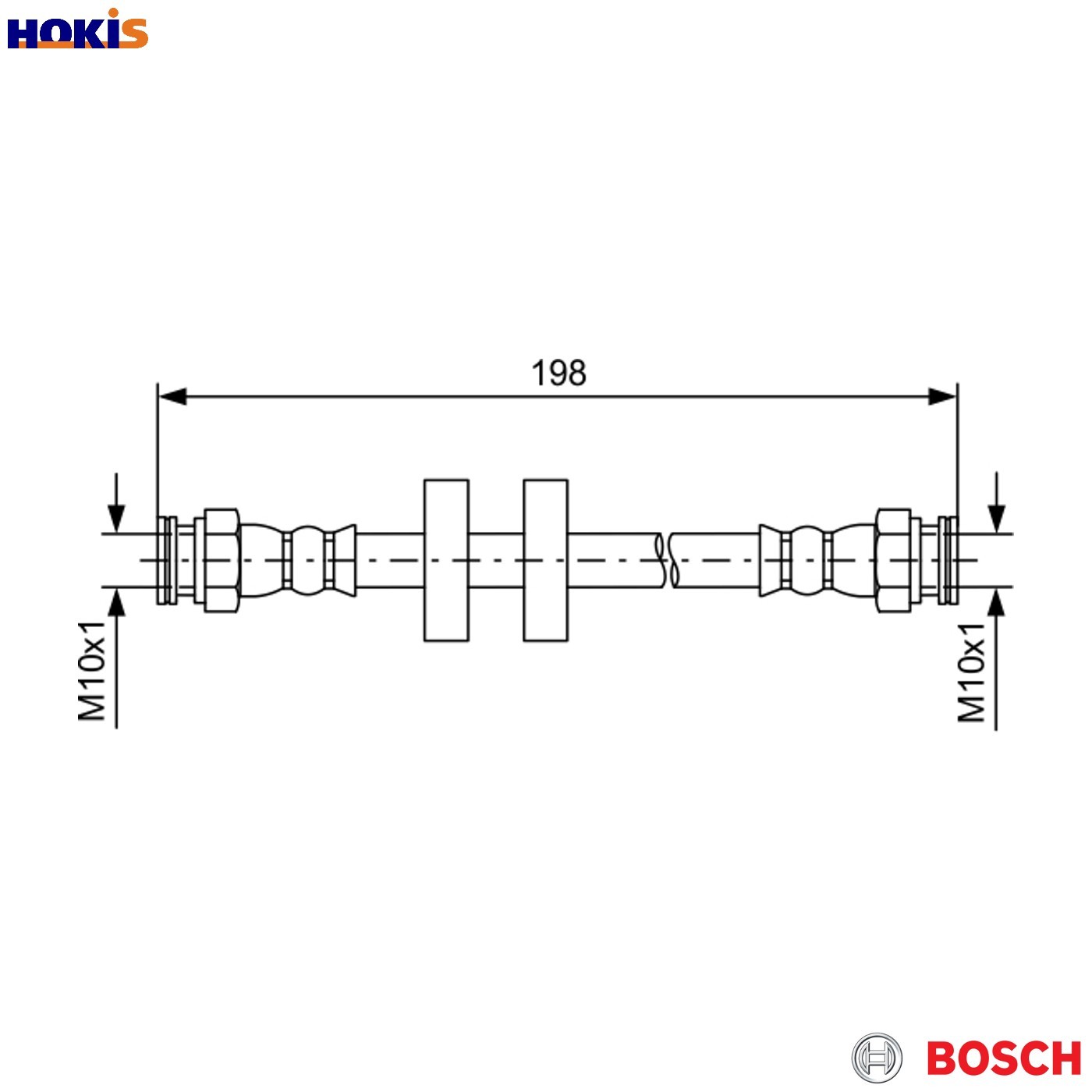 BRAKE HOSE 1 987 481 581 FOR PEUGEOT FIAT FIORINO/MPV/Box/Body/MPV QUBO PUNTO