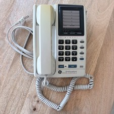 Vintage GE Cordless Phone Crystal Clear Plus  White Model 2-9630A 90s Landline