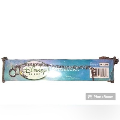 Disney Fairies Tinker Bell Bracelet Silver Charm Girl's Kids Pixie Gift NWT