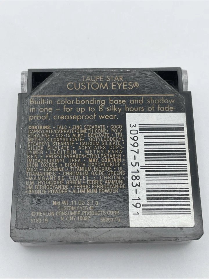 REVLON Custom Eyes Eye Shadow -TAUPE STAR *VINTAGE ORIGINAL New! - Image 3 of 3