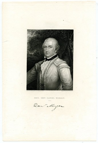 DANIEL MORGAN, Revolutionary War General/Virginia Congressman, Engraving 9950
