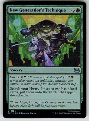 New Generation's Technique Foil U Teenage Mutant Ninja Turtles 126 NM