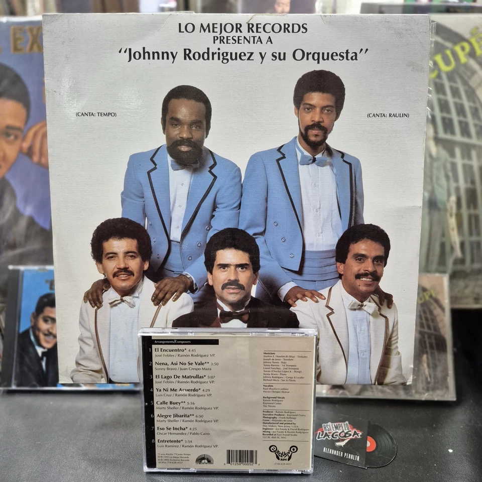 Johnny Rodriguez y Su Orquesta – El Encuentro – LP/CD, 80s 90s Latin, Salsa New  - Image 2 of 4