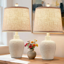 Table Lamps for Bedroom Set of 2 Farmhouse Table Lamps for Living Room 21" Rusti