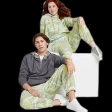 NWT Wild Fable Unisex High-Rise L Joggers Sweatpants Green Swirl