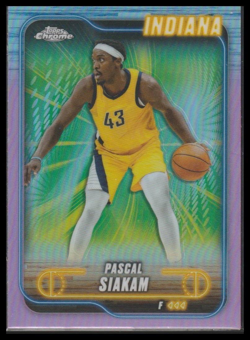 2024-25 Topps Chrome #64 Pascal Siakam Pink Refractor